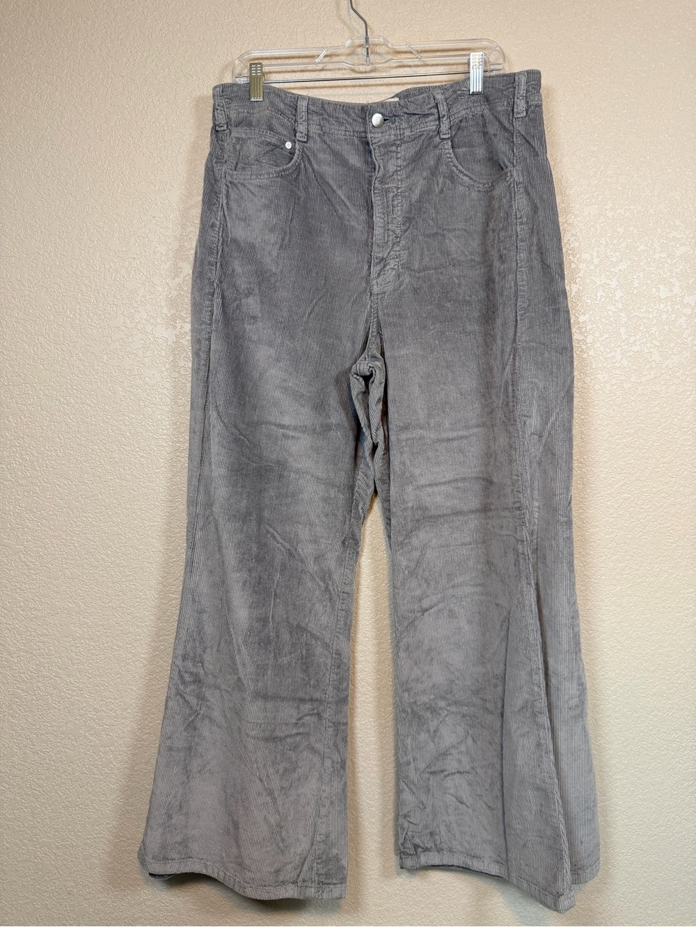 Pilcro Women’s Corduroy Pants by Anthropology- Grey Size 32T